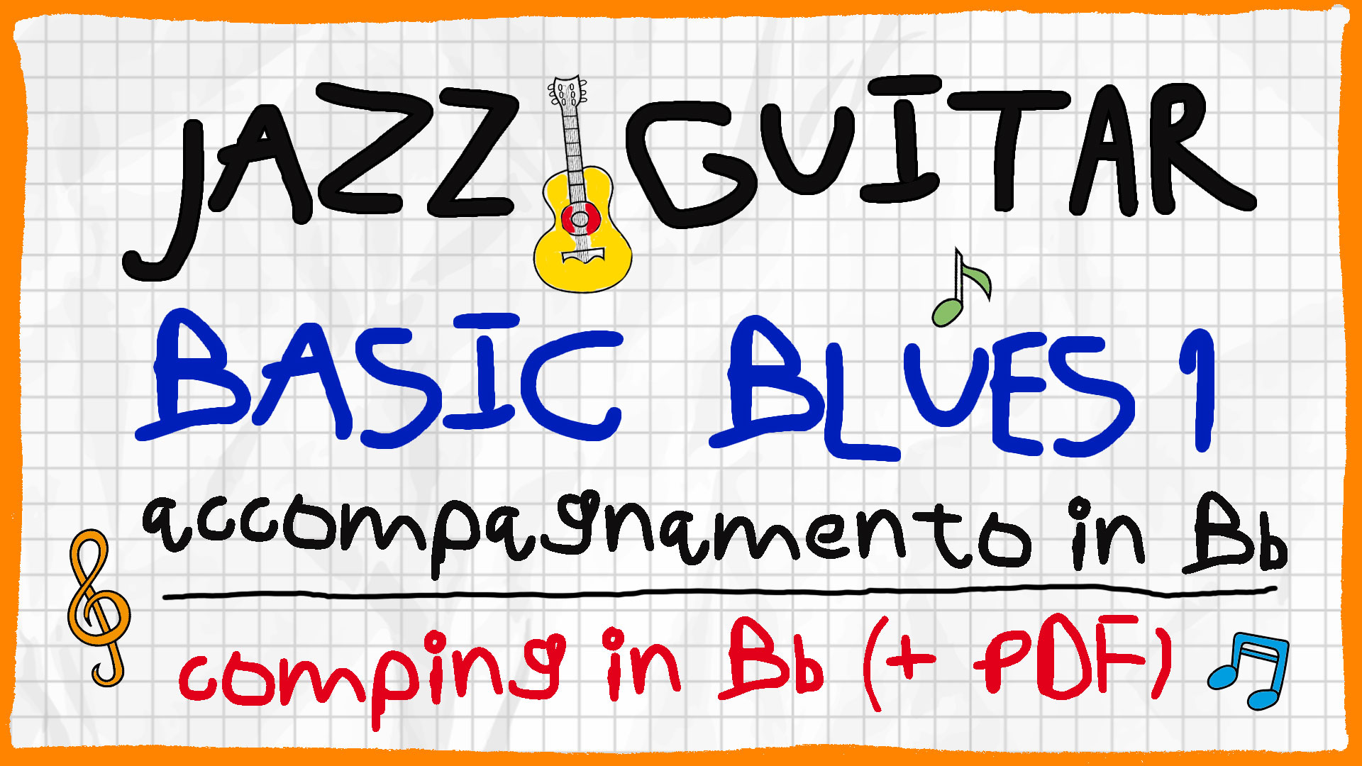 accompagnamento di base per blues in Bb